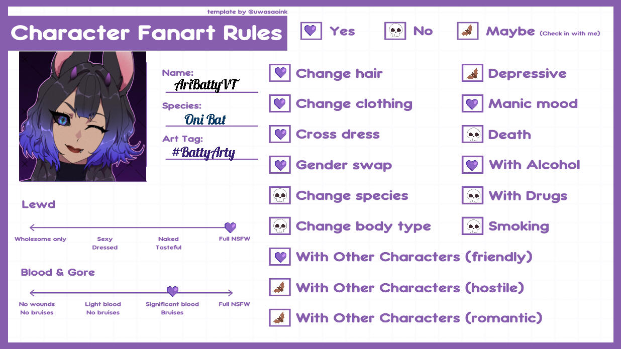 🦇 𝙁𝙖𝙣𝙖𝙧𝙩 𝙍𝙪𝙡𝙚𝙨 𝙏𝙚𝙢𝙥𝙡𝙖𝙩𝙚 ~ @𝙐𝙬𝙖𝙨𝙖𝙊𝙞𝙣𝙠 𝙤𝙣 𝙏𝙬𝙞𝙩𝙩𝙚𝙧 &amp; 𝙆𝙤𝙛𝙞